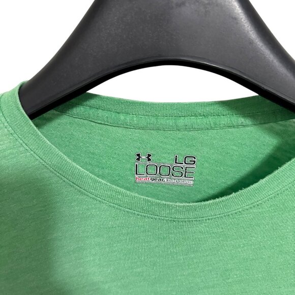 Notre Dame Fighting Irish Shirt Mens Size Large Under Armour Green - Picture 4 of 6